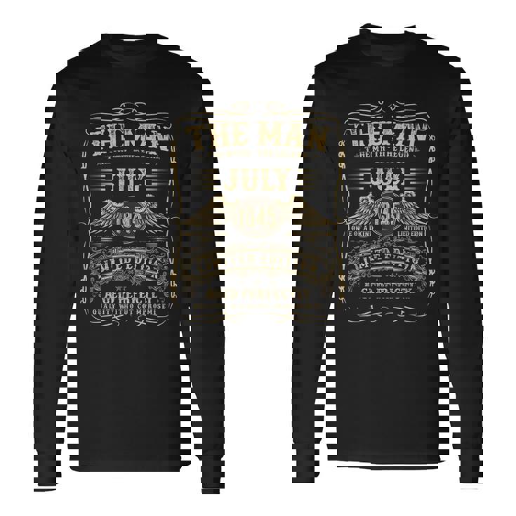 1945年7月 80歳の誕生日プレゼント 男性用 80歳 誕生日 長袖Tシャツ