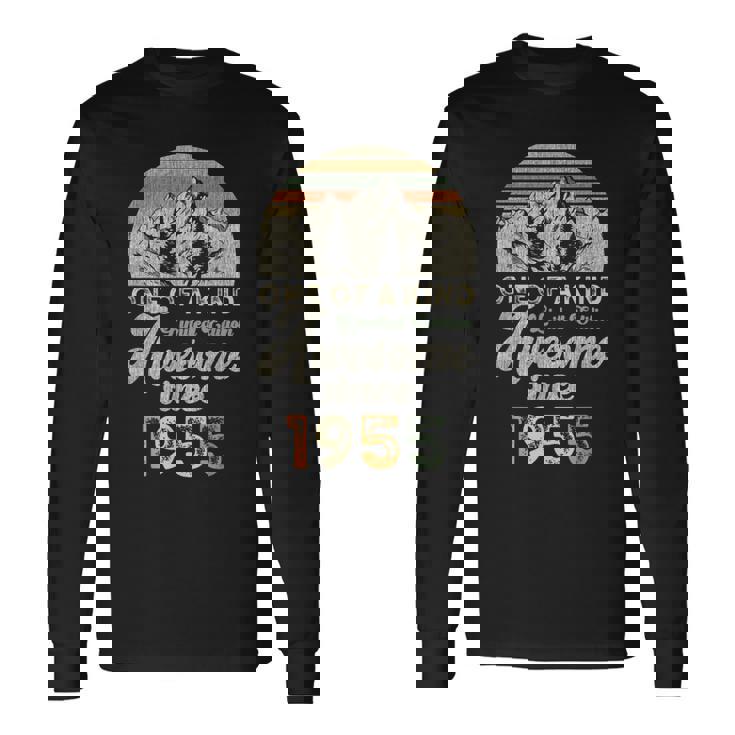 1955年の誕生以来、70年の歴史を誇る山々 長袖Tシャツ