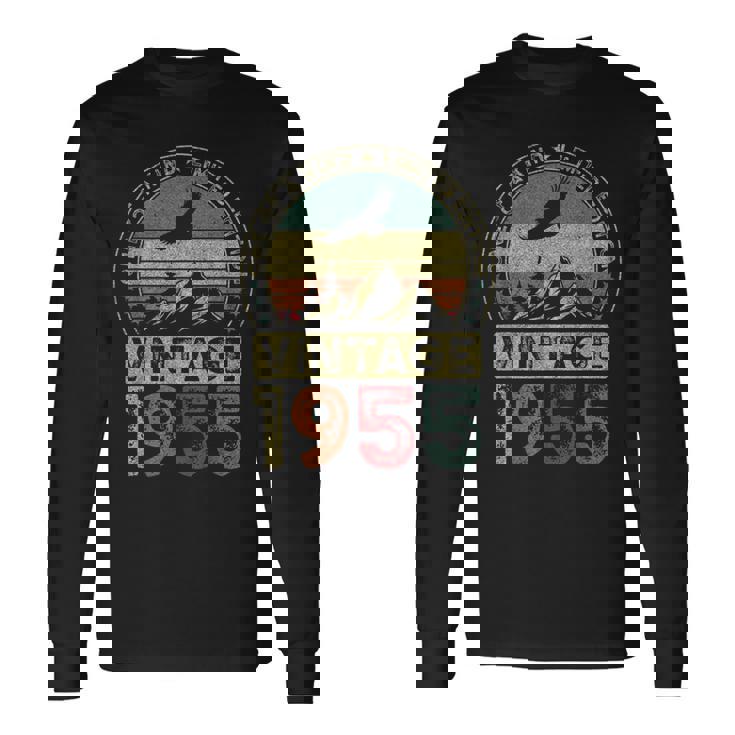 1955年ヴィンテージ、限定版、70歳の誕生日、70歳 長袖Tシャツ