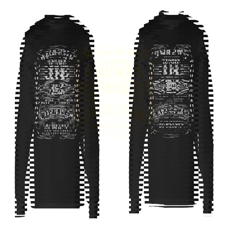 1956年6月 69歳の誕生日プレゼント 男性用 69歳 誕生日 長袖Tシャツ