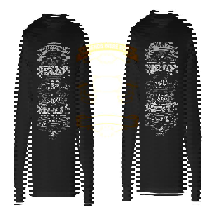 1959年1月生まれの65歳の誕生日伝説 長袖Tシャツ