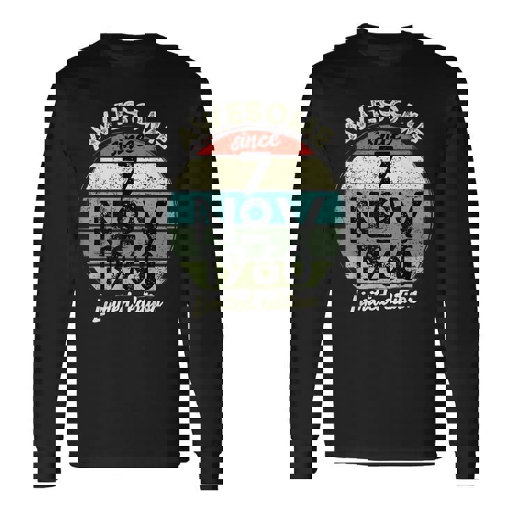 1960年11月7日 65歳の誕生日 65歳 2025年 誕生日 長袖Tシャツ