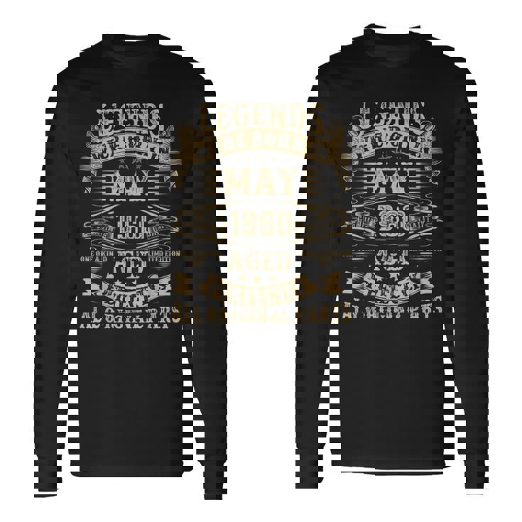 1960年5月 65歳 誕生日プレゼント 男性用 65歳の誕生日 長袖Tシャツ