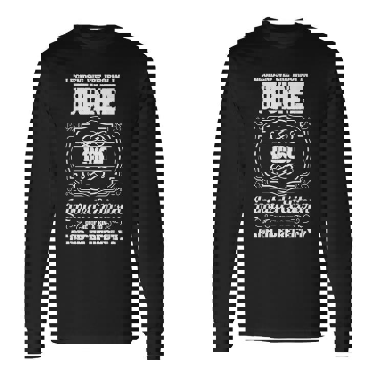 1960年6月生まれのレジェンドたち 61歳の誕生日 長袖Tシャツ