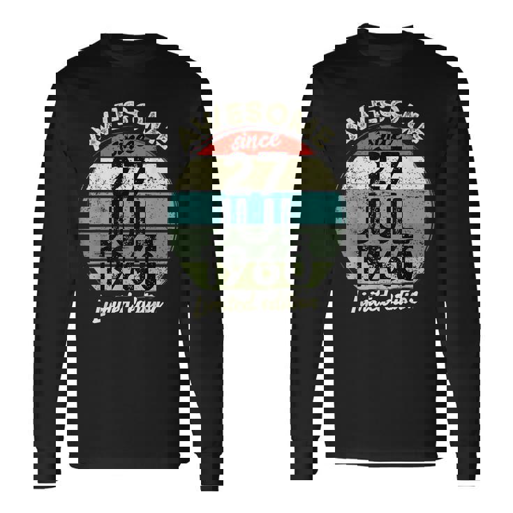 1960年7月27日 65歳の誕生日 65歳 2025年 誕生日 長袖Tシャツ