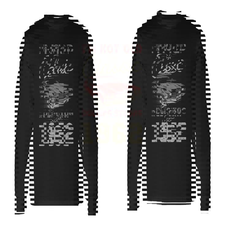 1962 マッスルカー 63歳の誕生日 クラシックカー 長袖Tシャツ