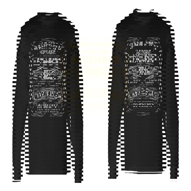 1964年12月 60歳の誕生日プレゼント 男性 60歳 誕生日 長袖Tシャツ