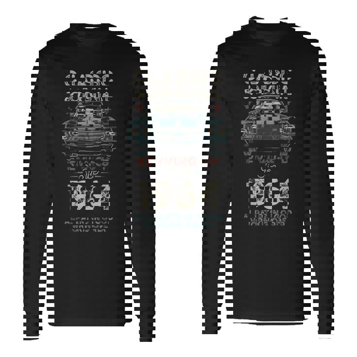 1964年生まれ マッスルカー生誕61周年 長袖Tシャツ