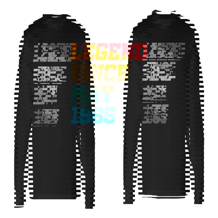 1965年5月以来の伝説 面白い 60歳 レトロ 還暦 長袖Tシャツ