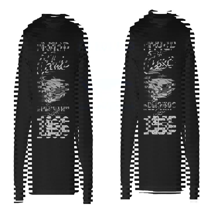 1966年生まれ マッスルカー生誕59周年 長袖Tシャツ