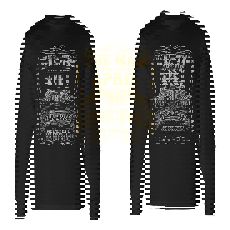 1967年4月 58歳 誕生日プレゼント 男性用 58歳 誕生日 長袖Tシャツ