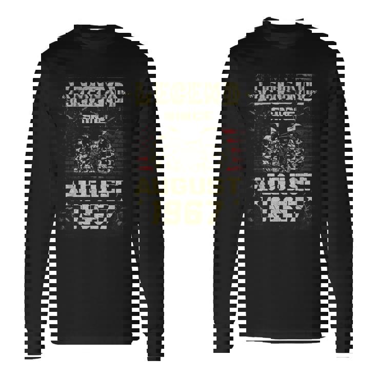 1967年8月より伝説 1967年8月生まれの誕生日 長袖Tシャツ