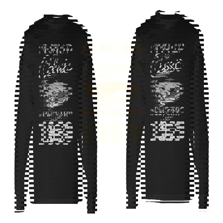 1969年生まれのクラシックカー 56歳の誕生日 長袖Tシャツ