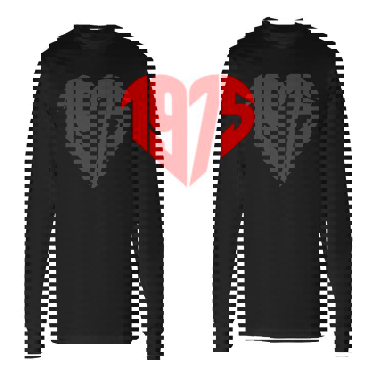1975 ハート ヴィンテージ 1975年製 ハート型 愛 50歳の誕生日に 長袖Tシャツ