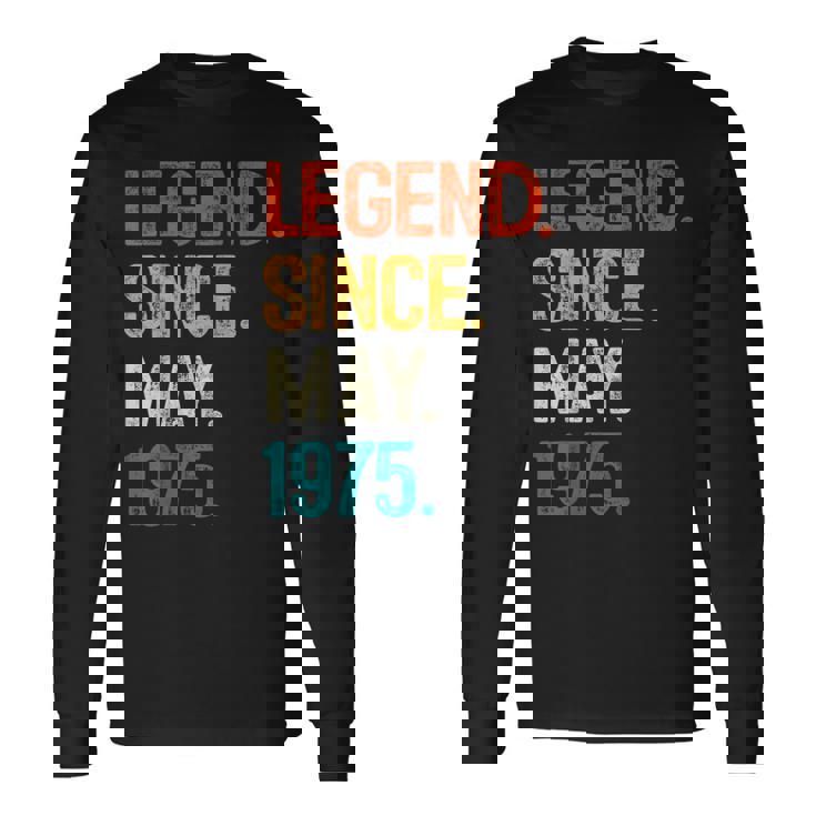 1975年5月からの伝説 50歳の誕生日プレゼント 50歳 長袖Tシャツ