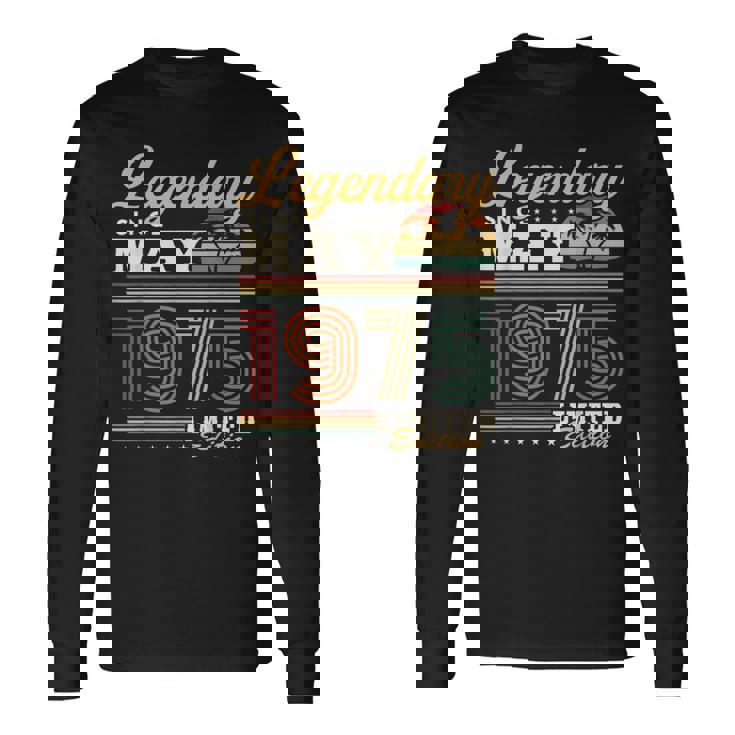 1975年5月生まれ 50年 ヴィンテージ 誕生日プレゼント 長袖Tシャツ