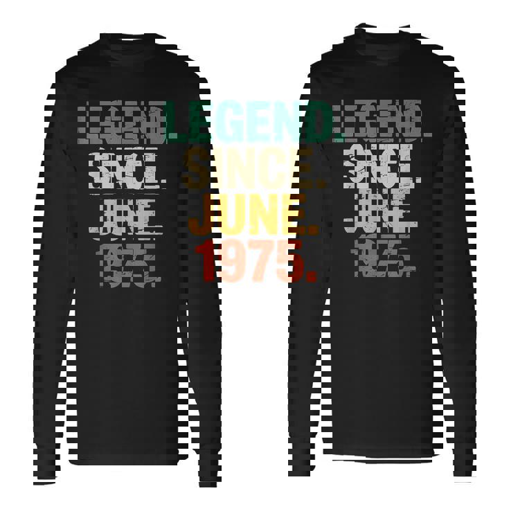 1975年6月誕生日ギフトアイデア 男女 1975年6月以来 長袖Tシャツ