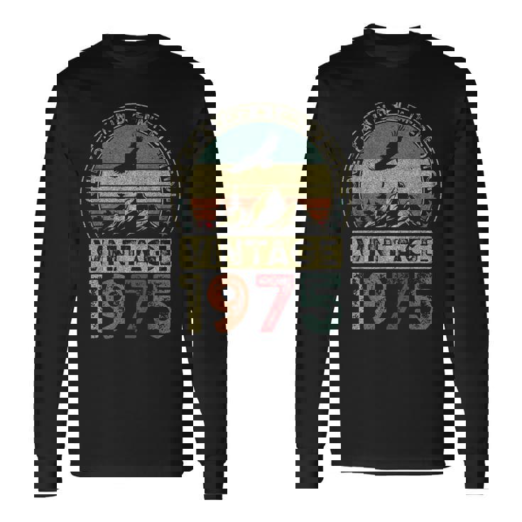 1975年ヴィンテージ、限定版、50歳の誕生日、50歳 長袖Tシャツ