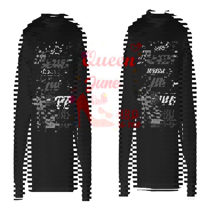 1976年6月 誕生日 この女王は1976年6月に生まれました 長袖Tシャツ