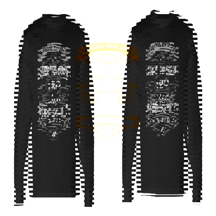 1980年9月に誕生した44歳の誕生日レジェンド。 長袖Tシャツ