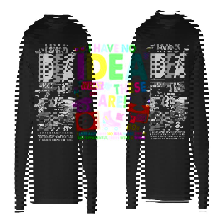 1980年代 10年 キッズ&ノベルティ ガールズ 80年代テーマ 長袖Tシャツ ギフトのアイデア