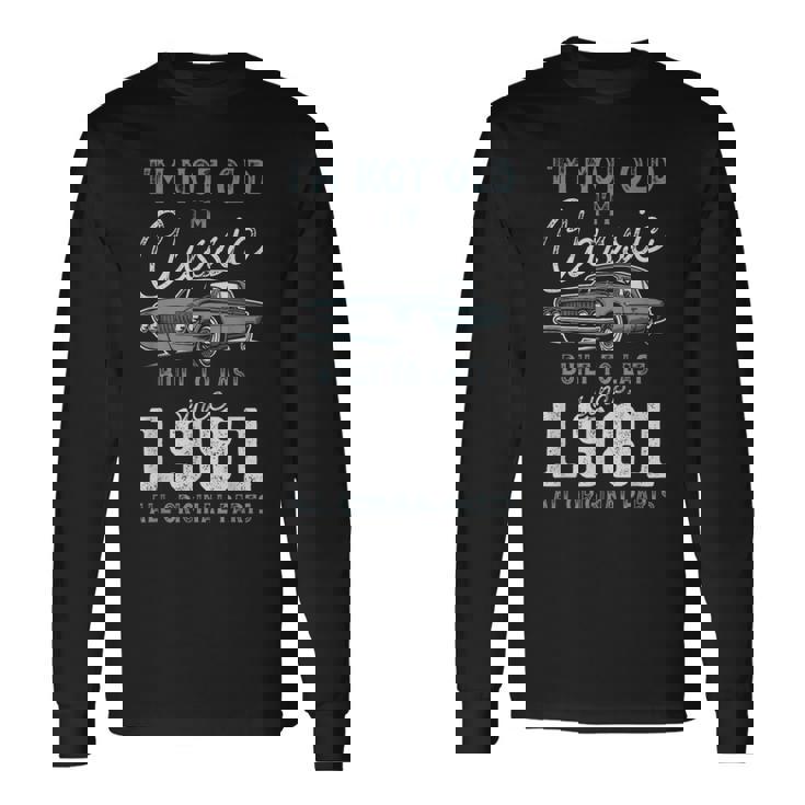 1981年クラシックカー生誕44周年 長袖Tシャツ