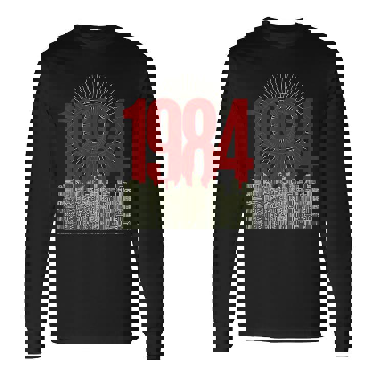 1984 文学 クラシック ブックテーマ ヴィンテージ 長袖Tシャツ