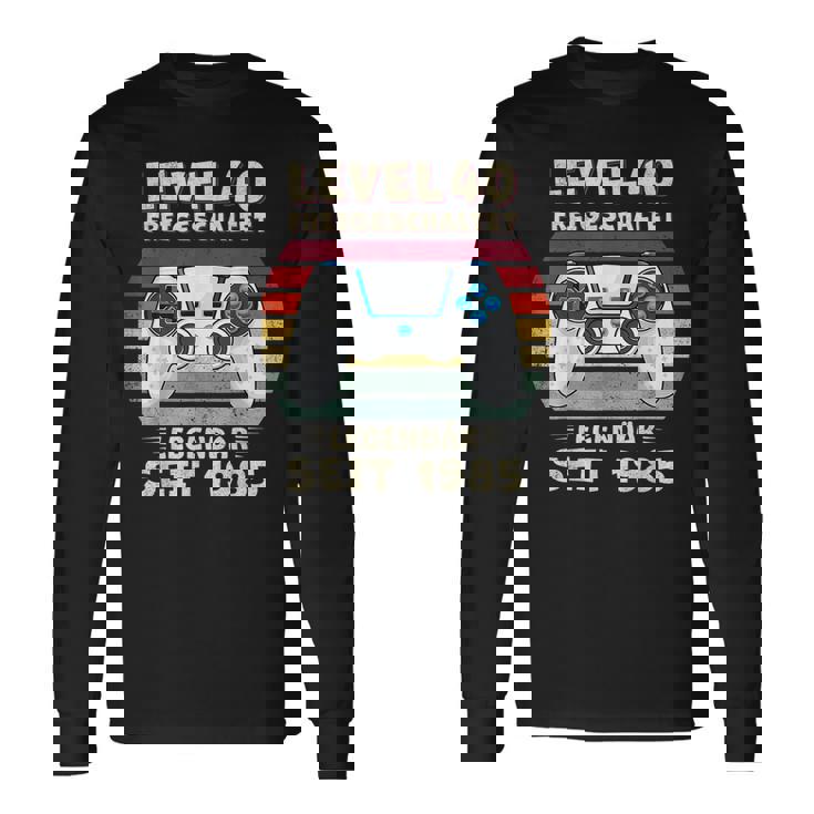 1985年 誕生日 男 40歳 飾り 面白い 40歳 誕生日 長袖Tシャツ