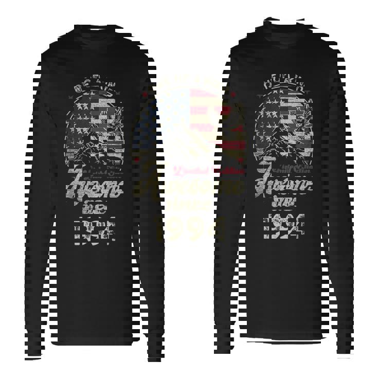 1994 愛国的なイーグル、31歳の誕生日、アメリカ国旗 愛国的 長袖Tシャツ