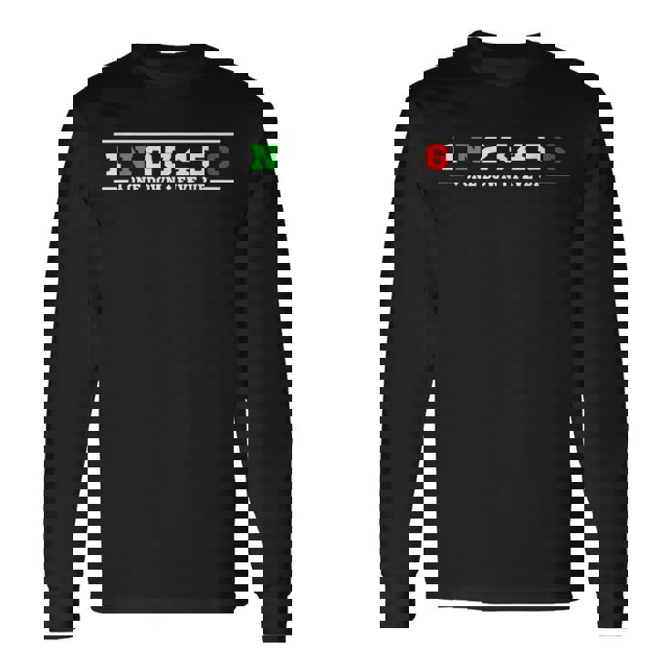 1N23456 オートバイ フットギアシフト 長袖Tシャツ