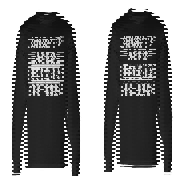 1月17日 誕生日 1月17日 誕生日プレゼント 長袖Tシャツ ギフトのアイデア