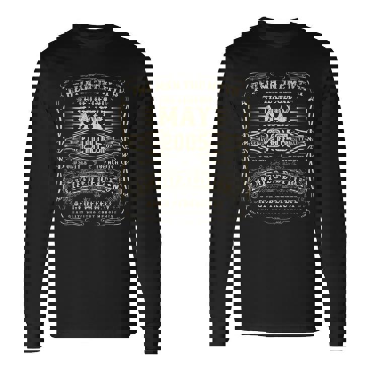 2005年5月 20歳の誕生日プレゼント 男性用 20歳 誕生日 長袖Tシャツ