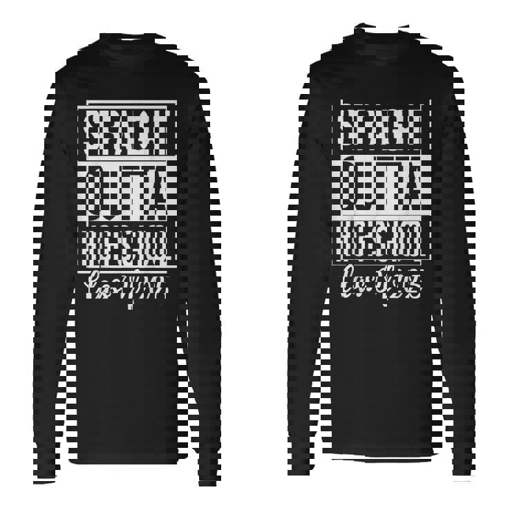 2025年のストレートアウトタ高校授業 長袖Tシャツ