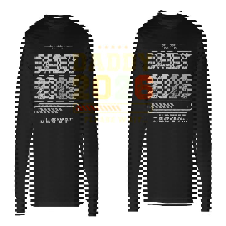 2026 年のパパ これからパパになる人 父親になる予定の人 未来のパパ 長袖Tシャツ