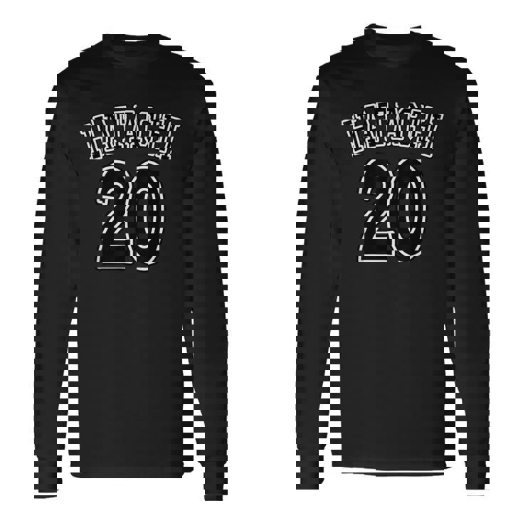 20才（二十歳）はたち（チームユニフォーム風）（お誕生日）祝 20代 面白 長袖Tシャツ