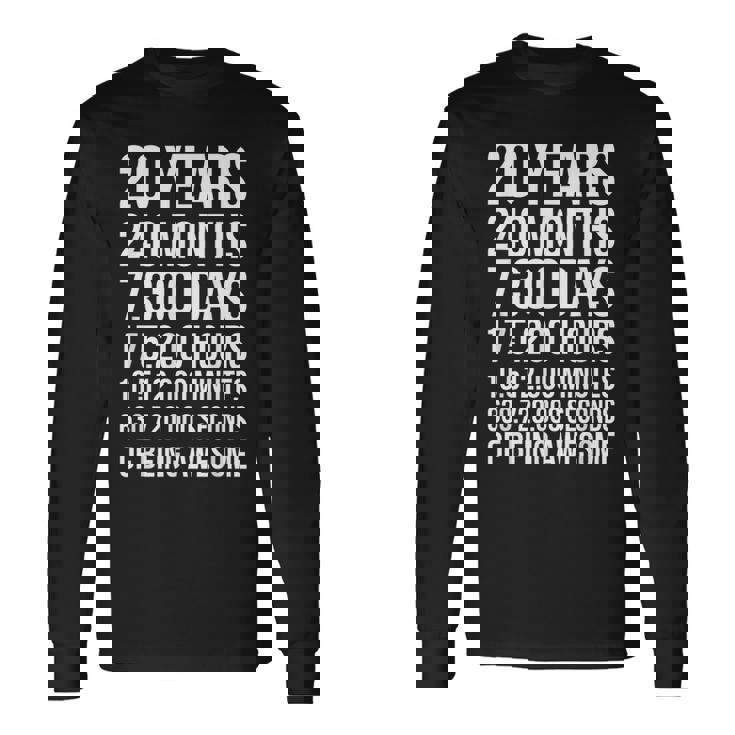 20歳の誕生日ギフト 20歳向け 長袖Tシャツ