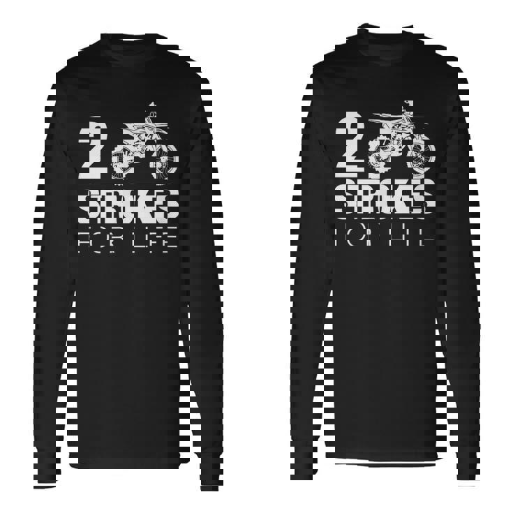 2ストロークフォーライフ モトクロス ダートバイク 長袖Tシャツ