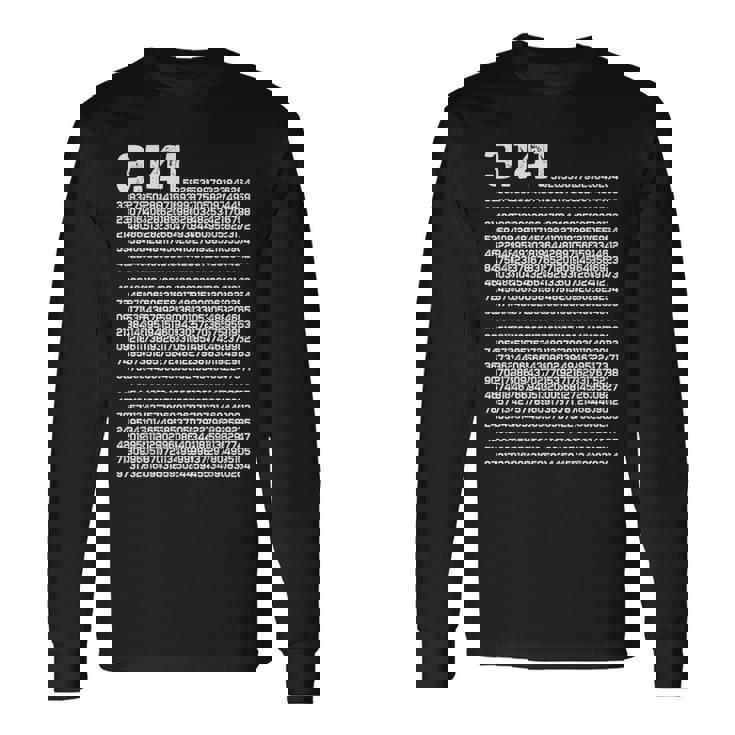 314 円周率の日 数学 非合理数 円周率 長袖Tシャツ