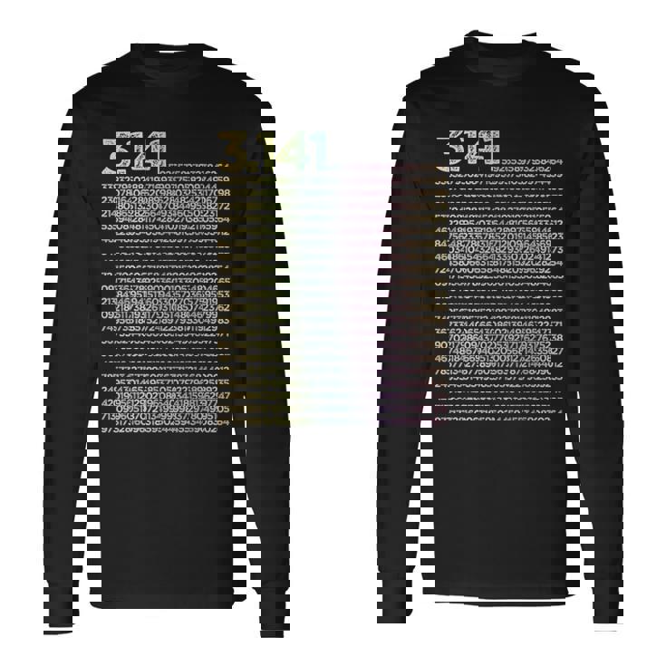 314 数学 物理学 314 円周率の日 長袖Tシャツ