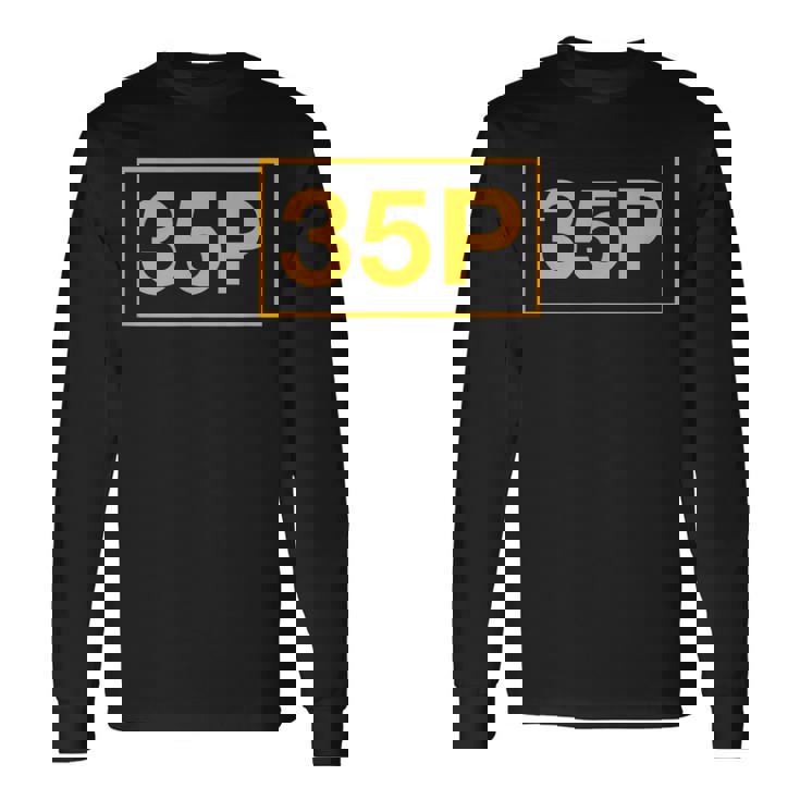 35P 暗号言語 長袖Tシャツ