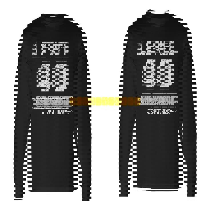 40歳の誕生日 レベル40 40歳 楽しい 長袖Tシャツ