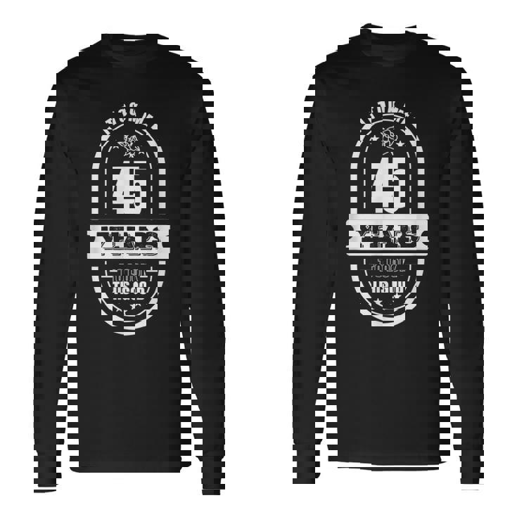 45歳の誕生日プレゼント 男性年齢45歳 レトロパパ 1975年 長袖Tシャツ