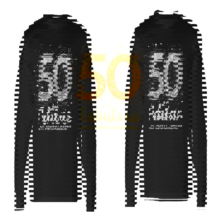 50歳の誕生日 50歳と素晴らしさの半世紀 長袖Tシャツ ギフトのアイデア