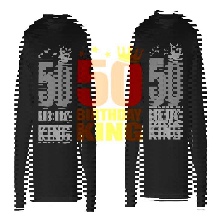 50歳の誕生日 王様 五十五十歳 長袖Tシャツ