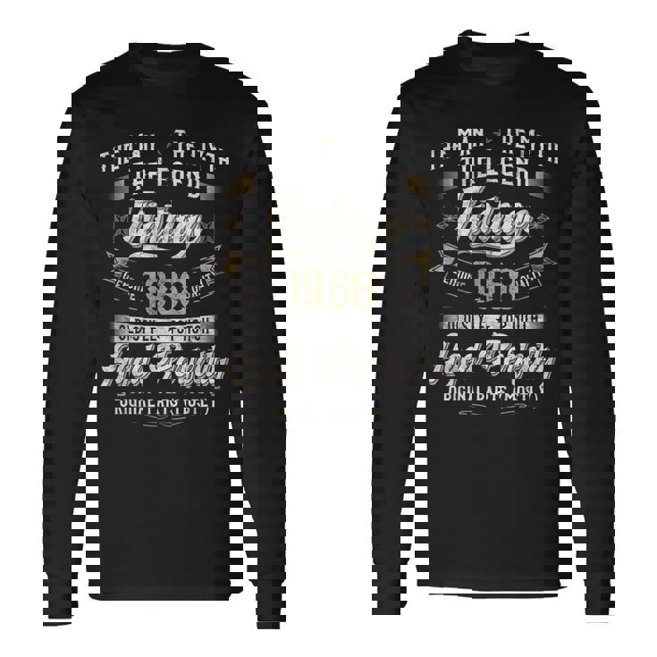 57 歳の誕生日プレゼント ヴィンテージ 1968 男性 面白い 57 歳 1968 長袖Tシャツ