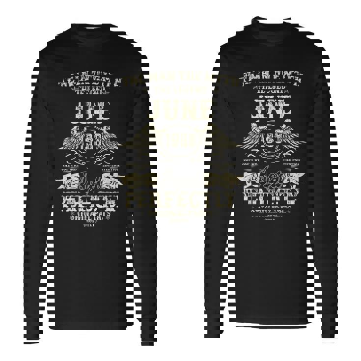 57歳の誕生日プレゼント 男性用 1968年6月 57歳 誕生日 長袖Tシャツ