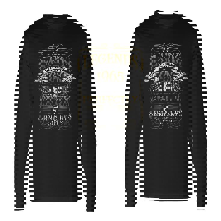 58 Birthday レディース メンズ ヴィンテージ 1965 レジェンド ファニー 長袖Tシャツ