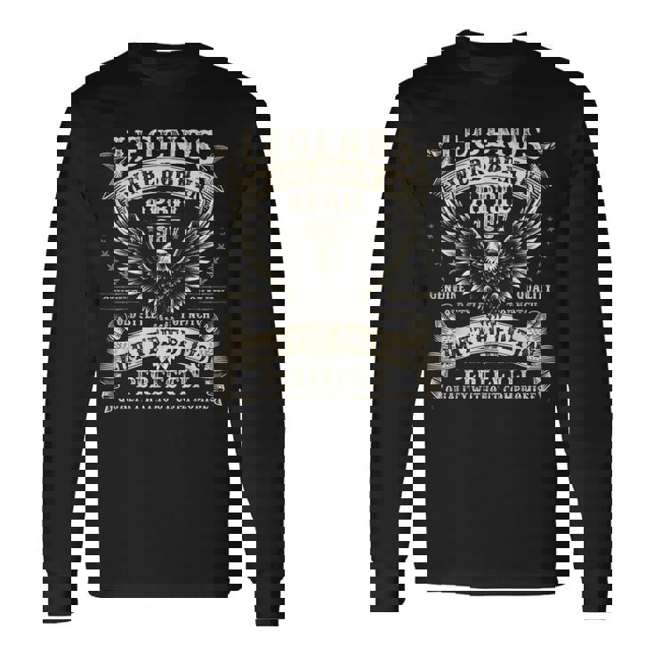 58歳 誕生日プレゼント 男性用 58歳 4月 1967年 長袖Tシャツ