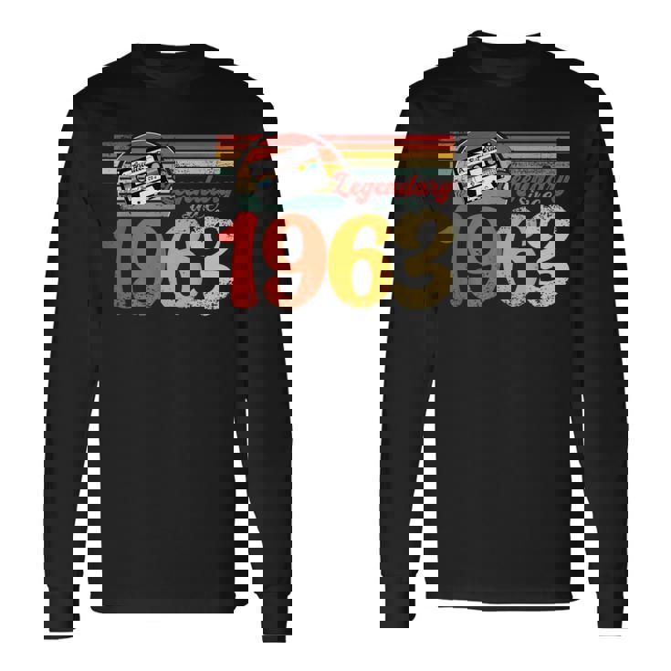 60 年代の誕生日パーティー パーティー 62 歳の誕生日ヴィンテージ 1963 長袖Tシャツ