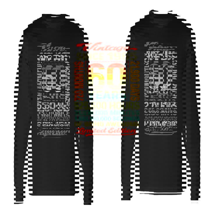 60歳 720ヶ月 すごい生まれ 1965年 60歳の誕生日 長袖Tシャツ